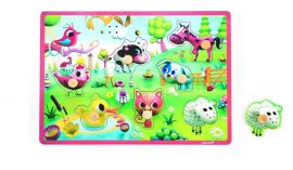 Janod Meadow Friends Musical Puzzle